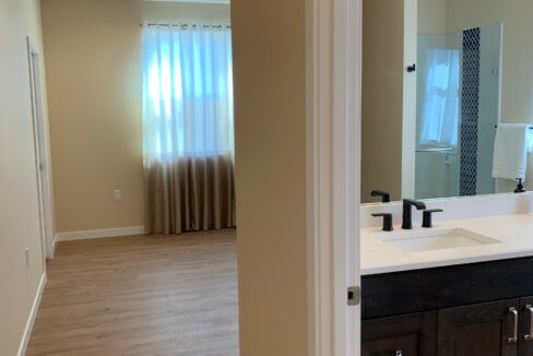 master bedroom and bath